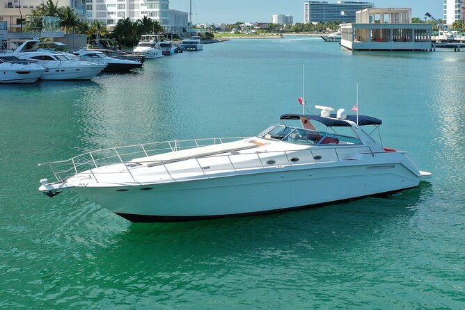 Private Luxury Yacht 55FT Rental in Cancun - 6-hour and 8-hour plans: longer Isla Mujeres time, optional beach club stop