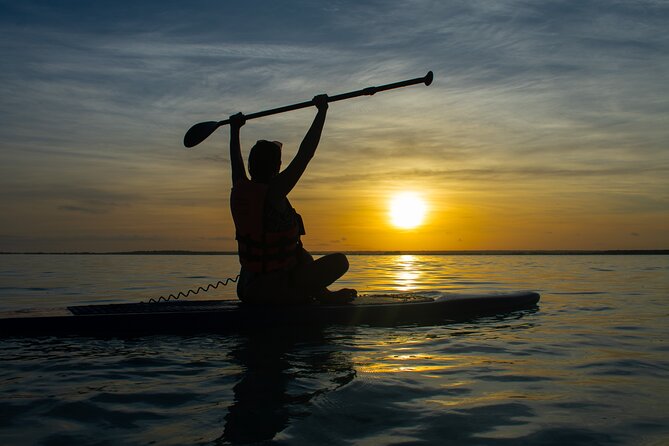 Private Paddle Tour at Sunrise - Cenote Esmeralda: rowing the reflection across Bacalar’s cloudlike water