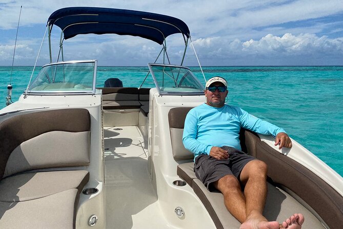 Private snorkeling with 23ft Sea Ray in San Miguel de Cozumel - Playa El Cielo and El Cielo Time: Crystalline Water Plus the Best Meal Timing