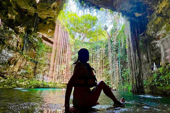 Private Tour Chichen Itzá and Cenote plus Valladolid Magic town - Cenote Saamal: swim time with a life jacket and a no-rush vibe