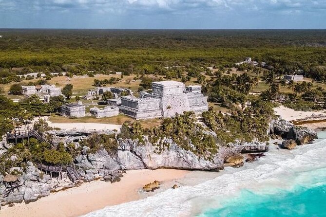 Private Tour to Tulum, Cenote and Swimming with Turtles - Tulum ruins: fortress views, animals, and a guide who keeps it moving