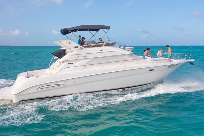 Private Yacht - 46 ft SeaRay Cancun Bay Snorkel 23P4 - What’s included onboard, and what you’ll want to plan yourself
