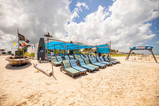 Progreso All-Inclusive xcambo mayan ruins Adventure & beach break - Progreso Beach Club Break: Paddle Time, Ocean Swim, and Possible Red Tide