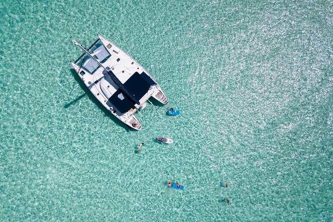Puerto Morelos Secret Sandbar Catamaran Sail - Sailing through protected Puerto Morelos waters, what you actually get from the deck