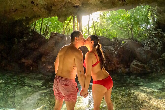 Ride to a life changing cenotes tour - The open cenote finale: adrenaline with a jump-and-plunge moment