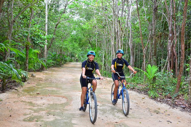 Rio Secreto Plus: Classic Tour, Bycicle, Rappel & Ziplines - Bike ride through the jungle: fun, but keep your balance
