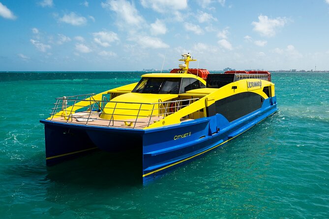 Round Trip Ferry to Isla Mujeres from Cancun - Cabin Comfort: Air Conditioning, Restrooms, and Mounted Screens