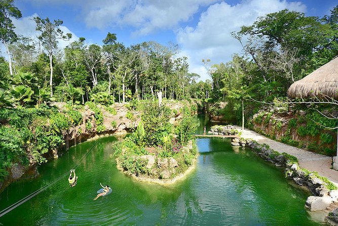 Sacred Adventure at Xenotes! 4 Different Cenotes + Round Transportation - Zip lining and rappelling: fun, but read the safety rules first