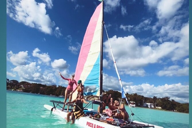 Sail away! Hobie Cat Tour Bacalar - Getting away from the tourist pack