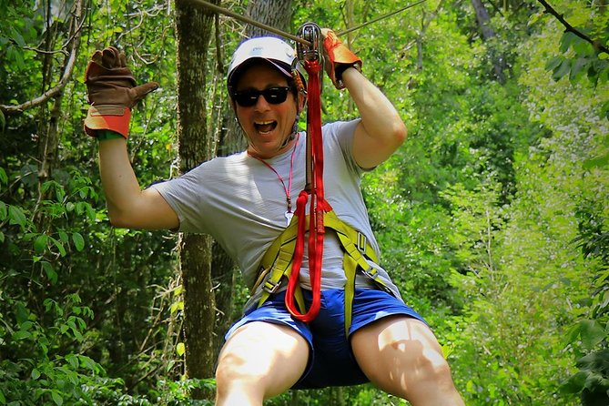 Selvatica Adventure Park: Ziplines and Cenote Tour from Cancun and Riviera Maya - Tarzania zipline coaster and the Aqua-zip splash moment