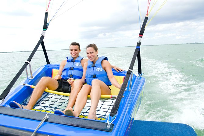 Skyrider Parasailing Tour with Panoramic View of Cancun - Nichupte Lagoon views: gorgeous from the air, but not always the same