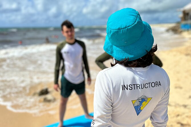 Surf Lesson in Cozumel - Playa Bonita lesson vibes, plus the snack or water break