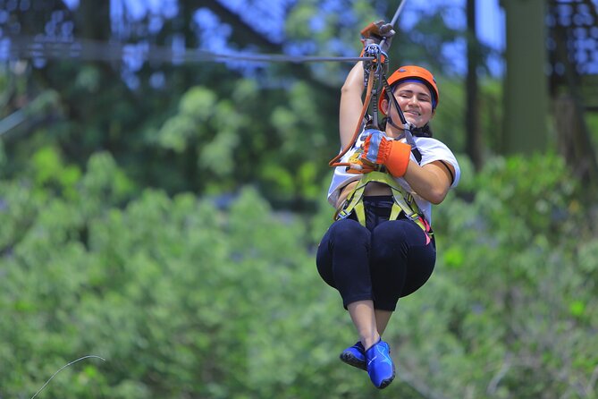 Top ATV's in Mexico includes Cenote, Ziplines, snack & transport. - Zipline circuit: treetop time with safety equipment and quick momentum