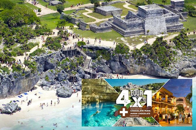 Tulum and Coba 4x1 with Cenote, Playa del Carmen, Mayan Village All Inclusive Tour - The 4x1 format in Cancun: worth it, but plan for a long day