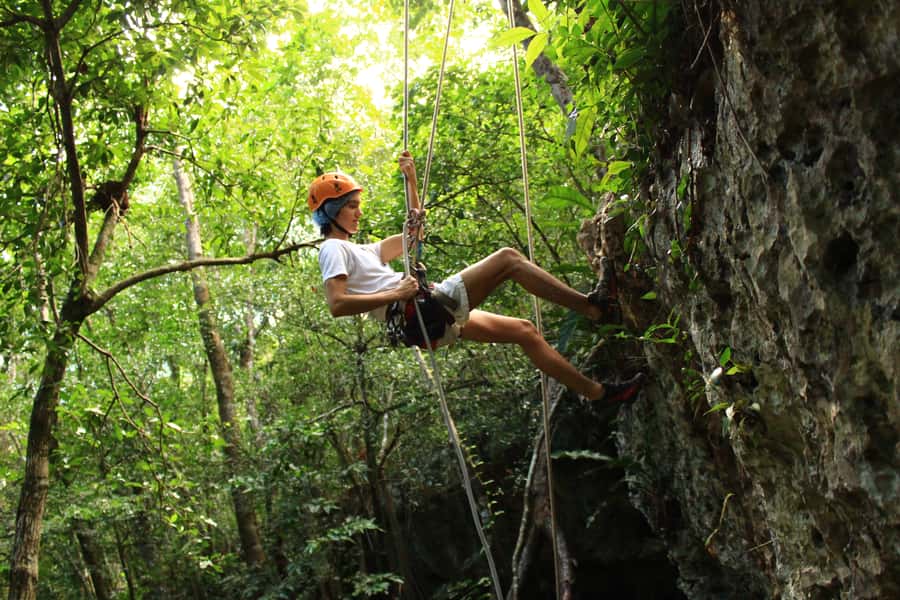 Tulum: ATV, Cenote, Zip lining and Rappelling Experience - Break Time, Regional Food, Lockers, Showers, and the Mayan Ceremony