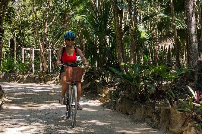 Tulum Bike Tour Tulum Maya Ruins Cenote Swimming Pueblo History Art Tacos Lunch - Why bike beats a van day in Tulum