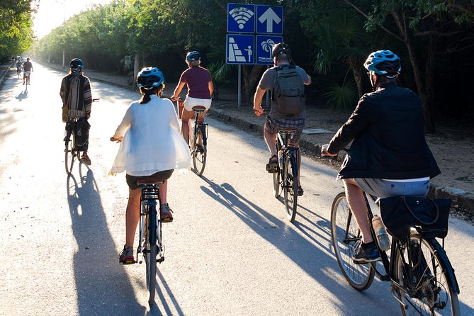 Tulum Bike Tour Tulum Maya Ruins Cenote Swimming Pueblo History Art Tacos Lunch - Tulum Archaeological Site: early, guided, and actually useful