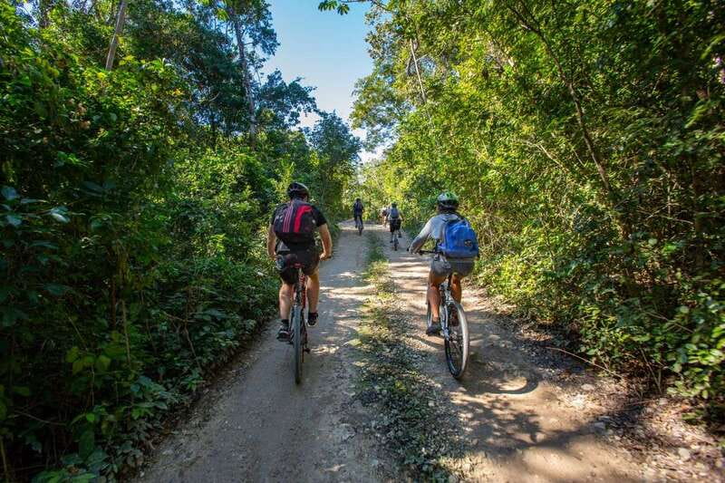 Tulum: Cenote Trail Bike Tour - Option 3: 3 cenotes plus zip lines, canoe, and jungle lunch at a private reserve