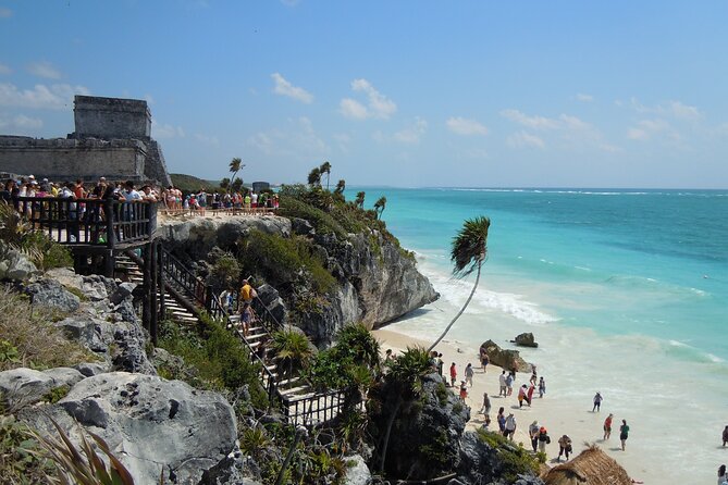 Tulum, Coba, Cenote, and Mayan Ceremony Full-Day Tour plus Lunch - Stop 2: Tulum ruins, sea views, and the no-plastic reality