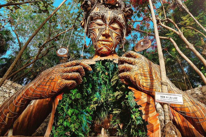 Tulum Ruins 4 Cenotes & Giant Sculpture - Stop 3, Come into Light sculpture: the quick photo sprint you cannot skip