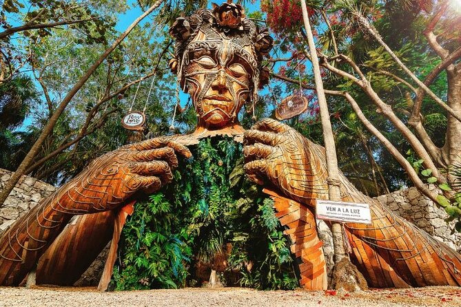 Tulum Ruins visit cenotes house turtle and Sculpture Come to Light - Casa Tortuga Cenotes and the Turtle House: 2 Hours of Water Time
