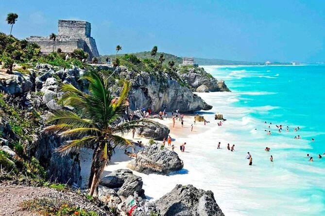 Tulum Ruins visit cenotes house turtle and Sculpture Come to Light - Transportation Reality Check: Shared Minivan, Long Pickup Loops