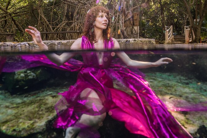 Underwater Photo Shoot Experience in Cenote - Underwater posing: instruction for your comfort level