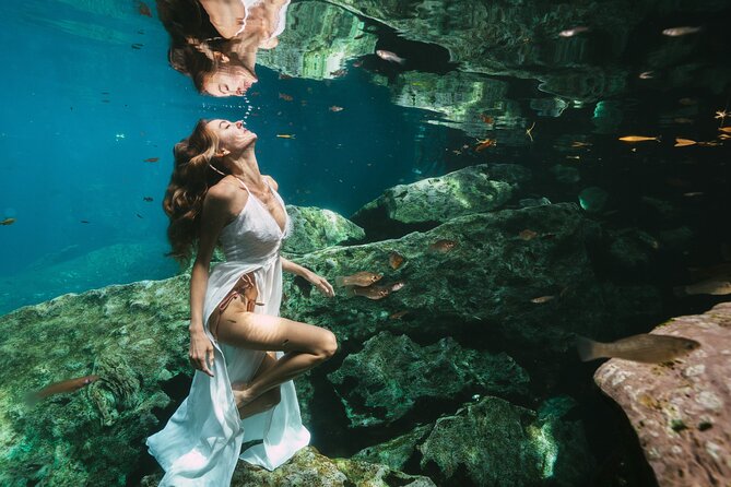 Underwater Photo Shoot Experience in Cenote - Your results: edited photos, plus video clips