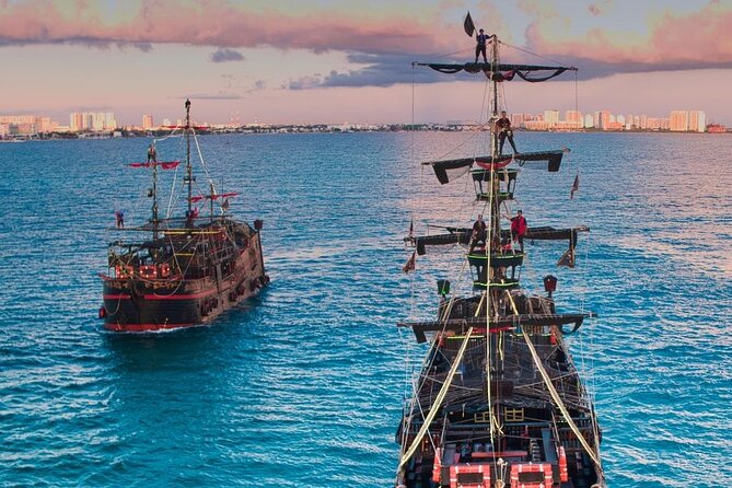 Unforgettable Pirate Dinner Adventure in the Mexican Caribbean - Boarding the Ship: Cannon Fire and a Real Party Tempo