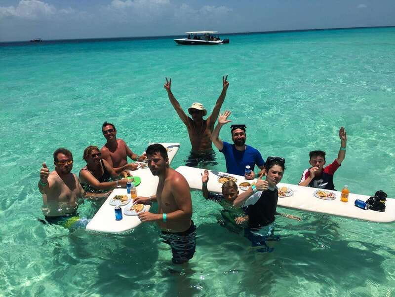 Whale Shark swimming ocean safari all included tour - Isla Mujeres reef snorkeling and the beach-and-lunch landing