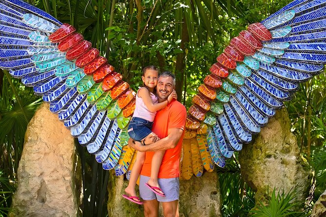 Xcaret Park Plus Tour! Nature, Culture and Nightshow from Cancun - Entering Xcaret: the mix of jungle water, beaches, and Mayan themes